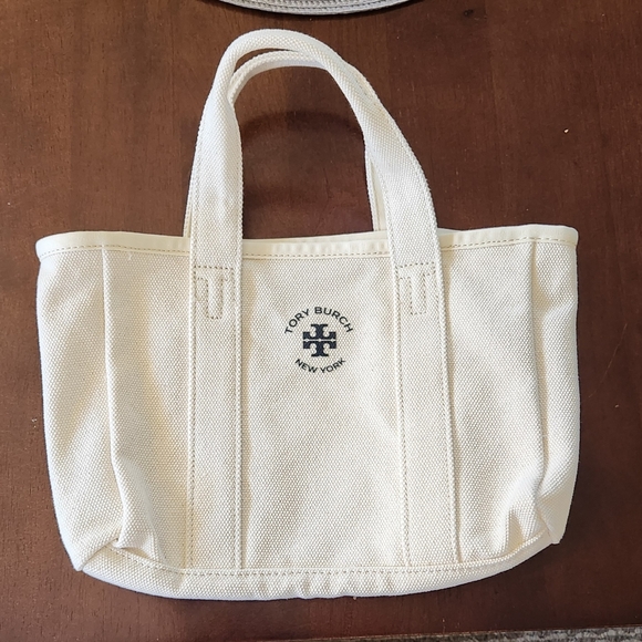 NWOT Tory Burch Mercer Street Large Canvas Tote and Small Tote- set - Picture 6 of 7
